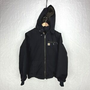 Carhartt Wildwood Jacket Sherpa Lined Womens Medium 100815 001‎ Black